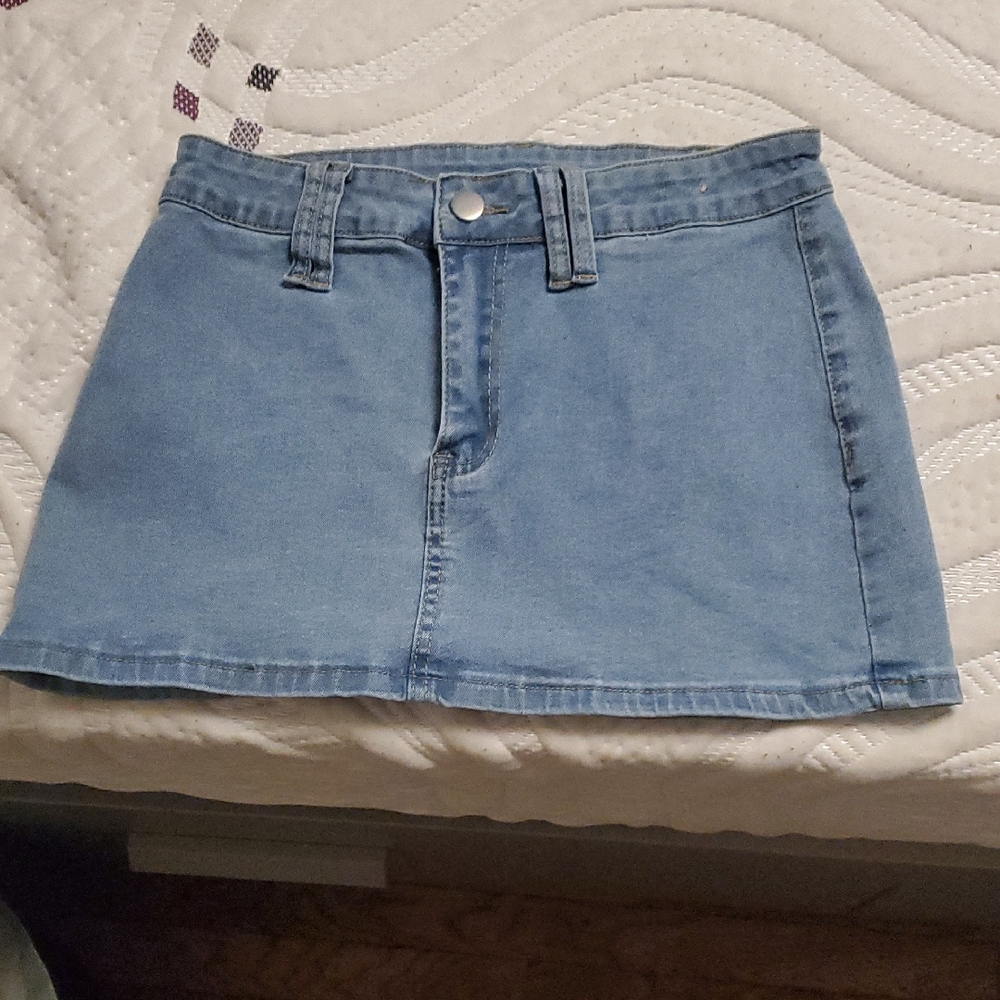 Denim Mini Skirt